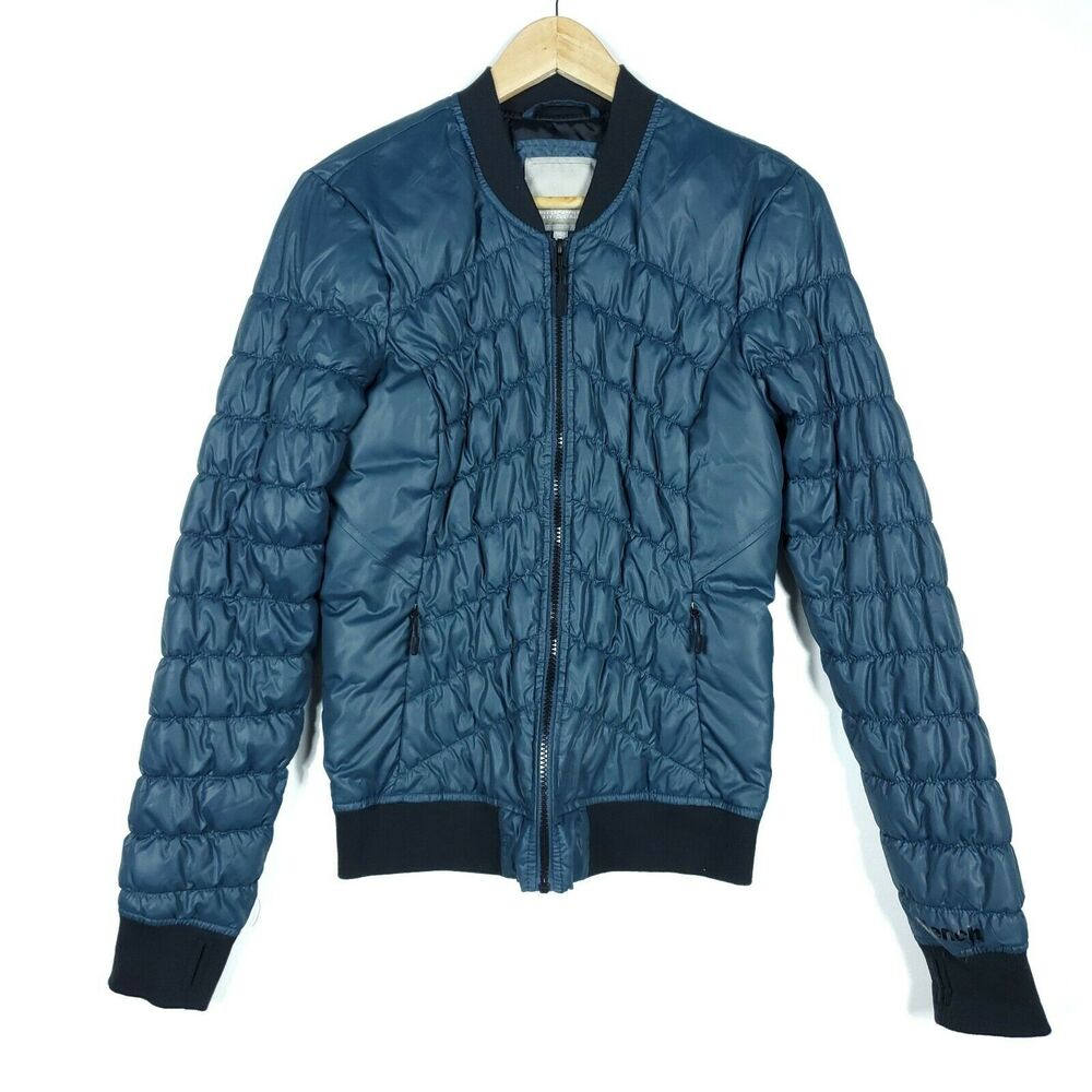 Bench Womens Coat Small Blue Puffy Zip Up Zip Up Pockets Casual Outdoor Jacket